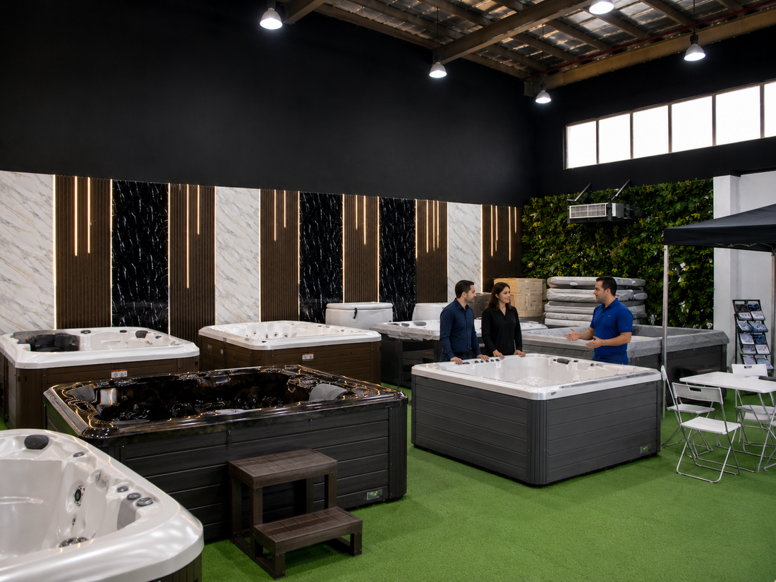 Inside the HotTubKart Showroom in Dubai | Hot Tub Specialists UAE