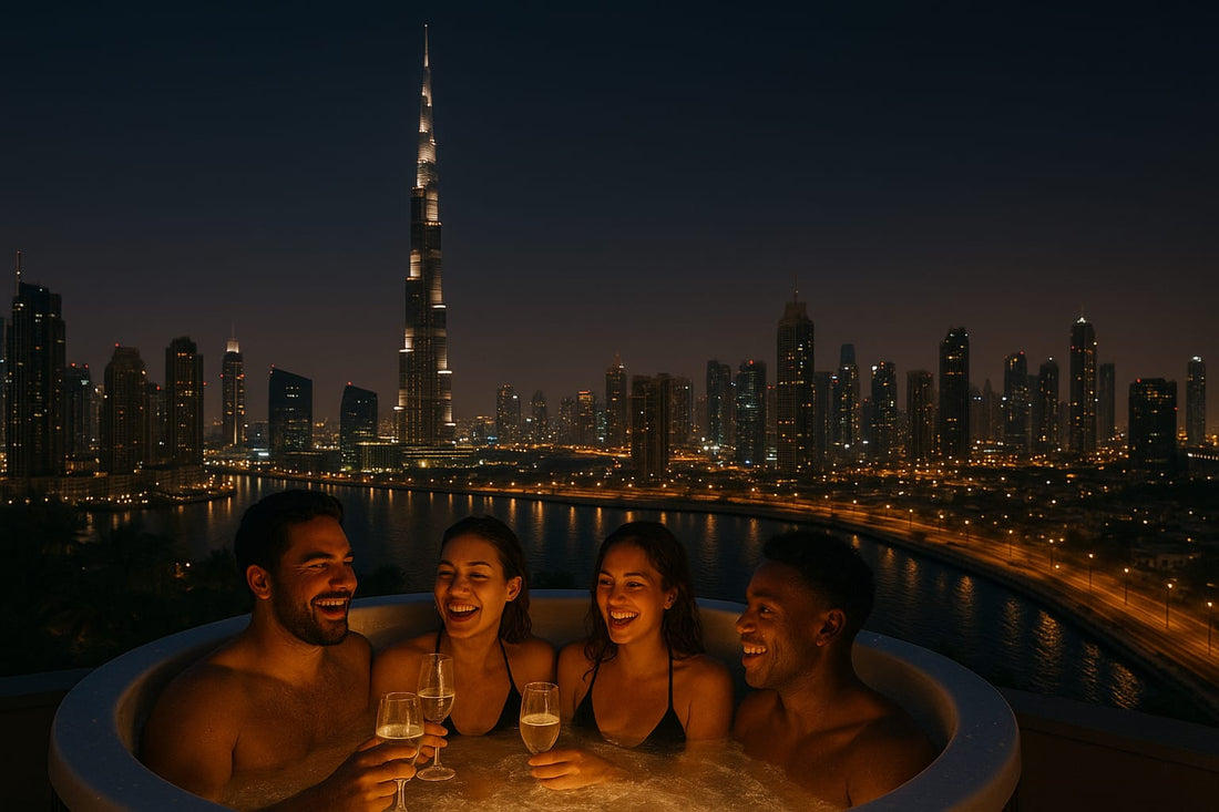 Image showcasing Hot Tub for Rent in Dubai – Affordable Spa Parties 2025 – HotTubKart