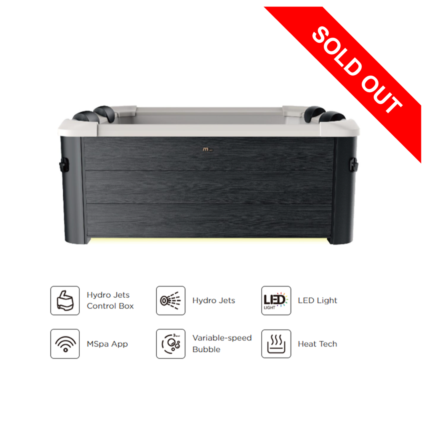 MSPA Oslo Square – | 6 Seater | Jet + Bubble Spa